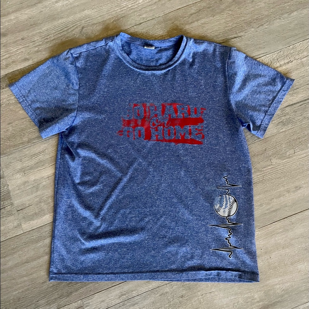 Sport Tek Go Hard or Go Home baseball shirt. Youth XL